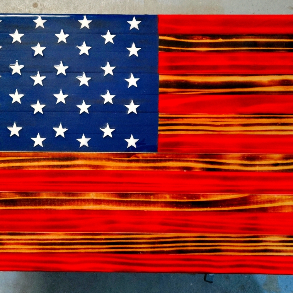 Wood flag